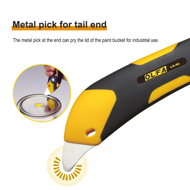 OLFA L5-AL Auto-Lock Sure grip handle made 18mm utility knife X-design heavy-duty cutter