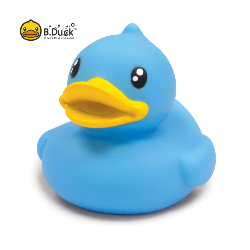 Lovely 3D Floating Duck Blue Rubber Bath Duck