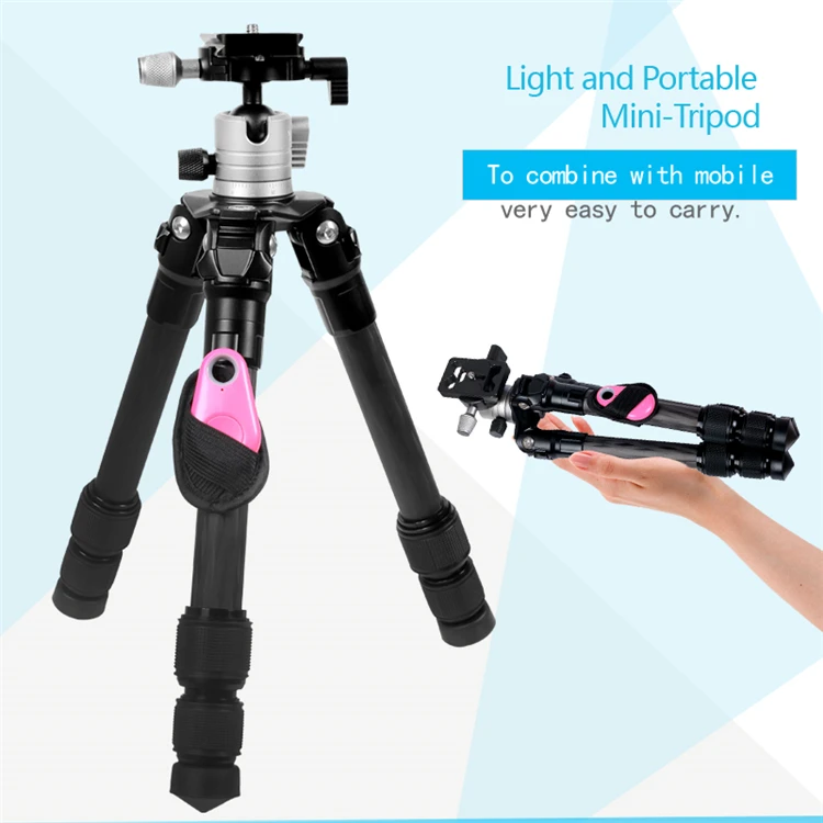 
New design light portable mini remote control 3 sections camera mobile tripod 