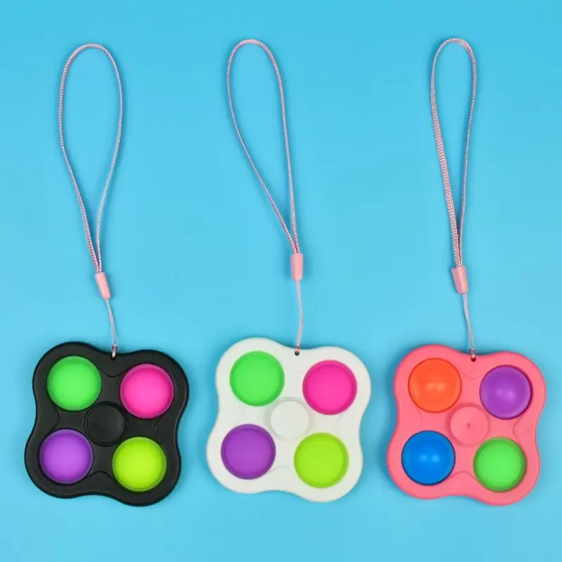 SCIONE 2in1 Pop Fidget Spinner  Fidget Toys Flying Spinners Stress Relief Reducer Fidget Pack Colorful for Kids Adults