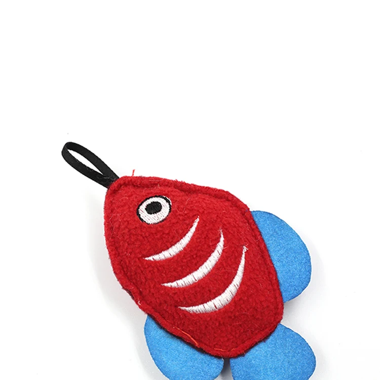 
Fish cat toy with high quality organic catnip 