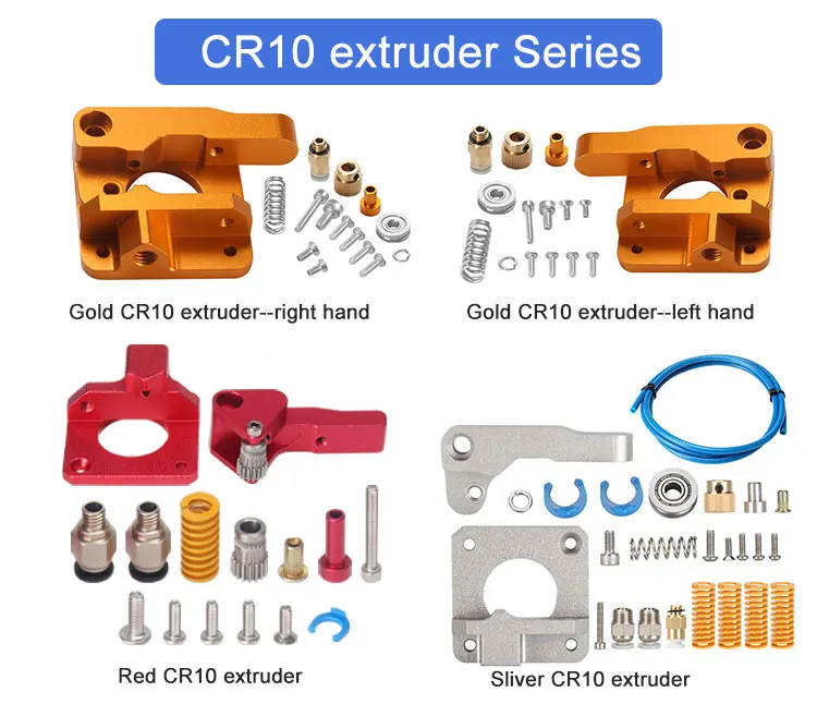 3D Printer Parts Upgrade CR10 Red Remote Extruder Full Metal Bowden 3D Printer Extruder for 3D Printer