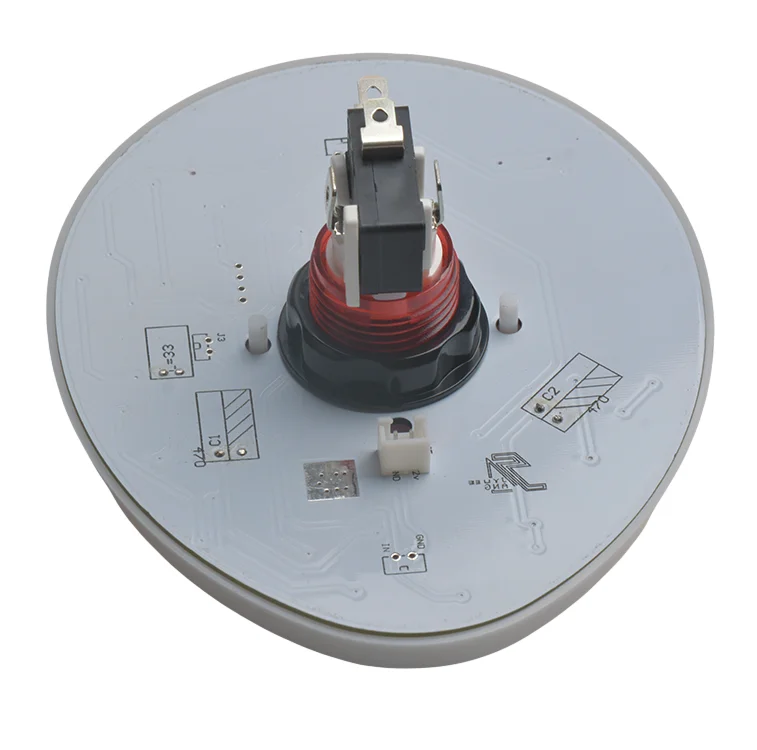 Large Size Seven Color Egg-shaped Turn Lamp illuminated LED Push Button for Arcade Game Machine