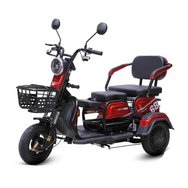 2024 HIGYM GUM-4 high quality mobility 1000W 60V  China Manufacturer Battery Powered 3 Wheels Passenger Electric Tricycle