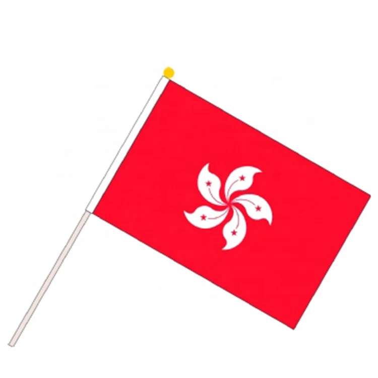 Country Hand Flags National Free Sample Waving Nation Flag With Pole For Advertisement Decoration Led Hand Flag