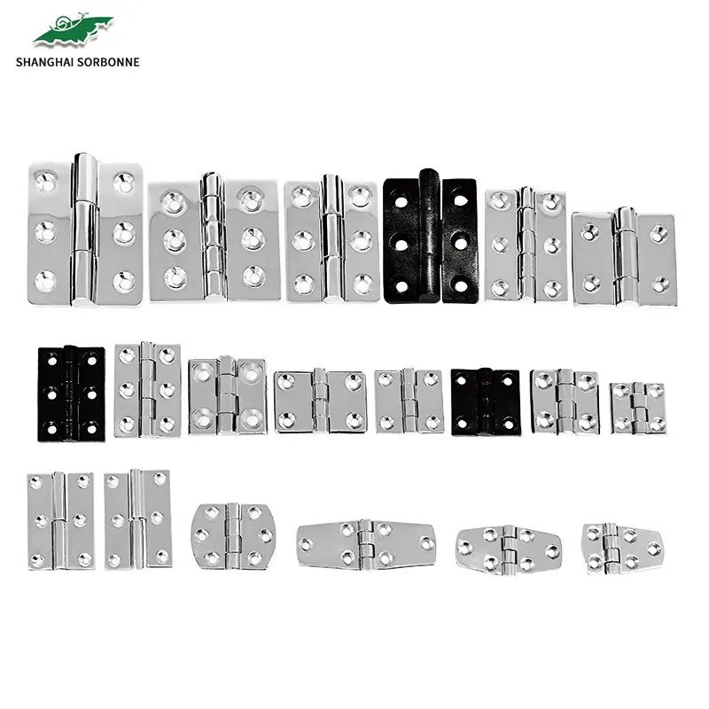 Сверхмощные петли из нержавеющей стали 304 Shanghai, большое механическое оборудование, инженерные петли для автомобильных шкафов, дверей, прицепов, седанов, дверей