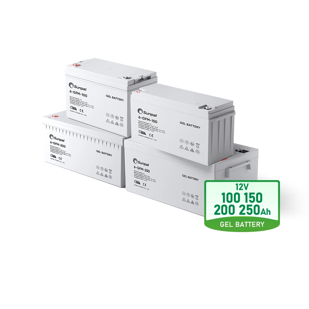 Sunpal Rechargeable Deep Cycle Gel Battery 12V 100Ah 120Ah 200Ah Long Life Vrla Lead Acid Battery