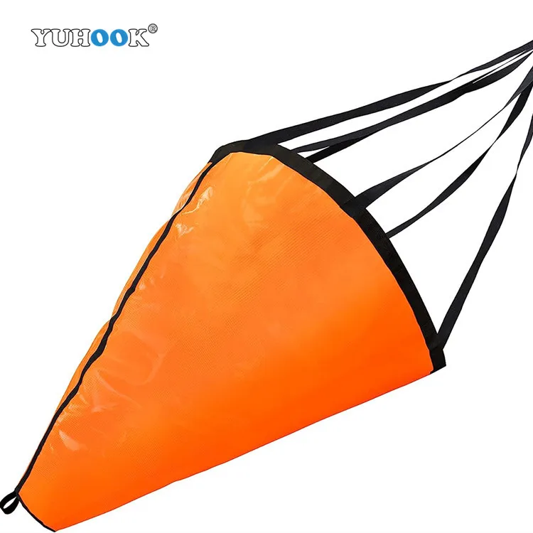 Sea Anchor Drogue for Fishing Boat Drift Sock with Dump Line Hardness and Buoy Anchor Kit
