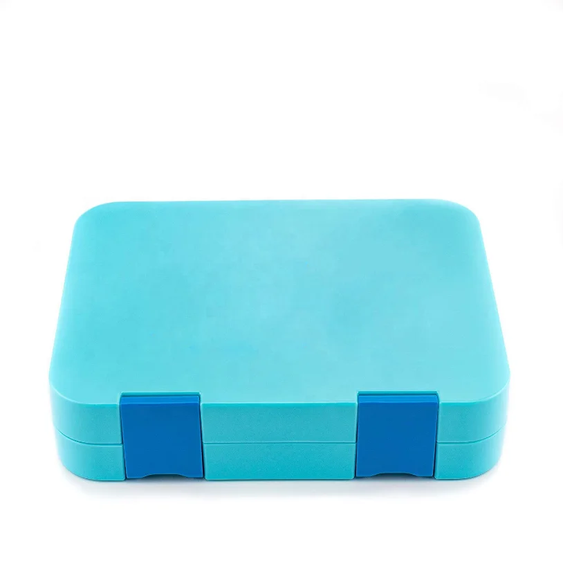 Aohea eco lunch box bento Double  Buckle  bento box manufacturer 6 compartment  lunch box