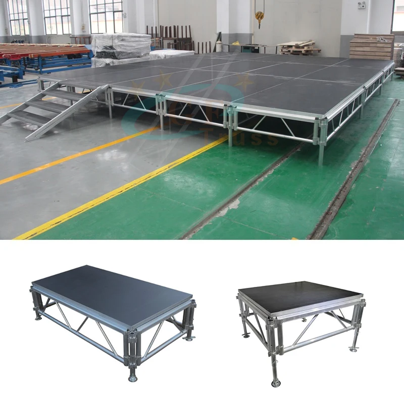 1.22M*2.44M portable Aluminum Stage Platform With Different Height