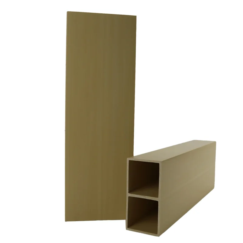 Foshan factory Interior Partition Decoration PVC Square Hollow Tubes Beams Wpc Timber Tube Column Ceiling Paneling