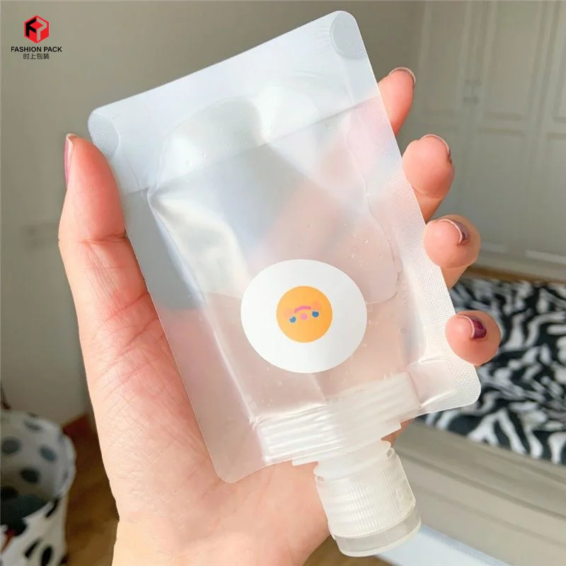 Custom Full Print Design Your Own Spout Pouch Liquid Cream Bottle Sample Tester Packaging Bag Sachet