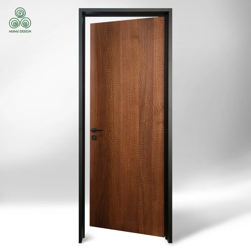 New Customized High Quality American Design Nature Mahogany Solid Wood Front Entry Doors villa main door double door design