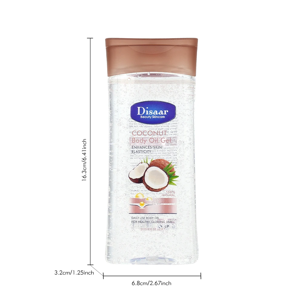 Disaar 100% Natural Almond Body Oil Gel Enhances Skin Elasticity Intensity Moisturizer Glowing Skin Repair Oil Gel Products