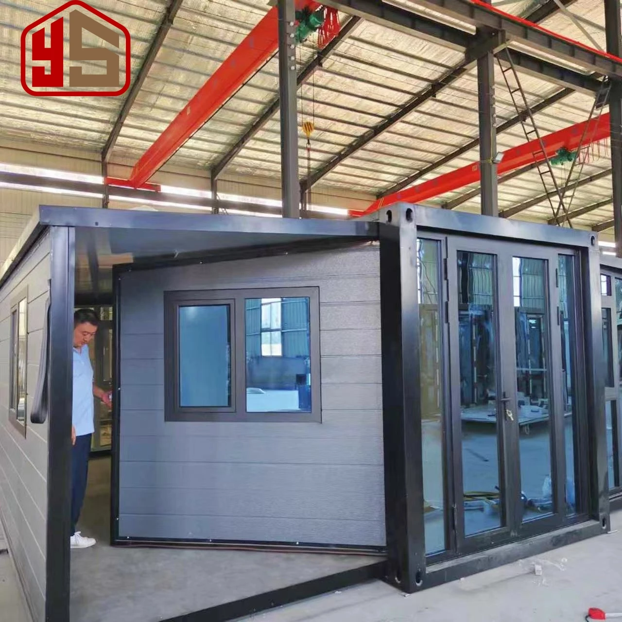 Waterproof Container House 40 Ft Expandable 40Ft Mobile Home Caravan Portable Houses 2 Bedrooms 4 Bedroom Container Home