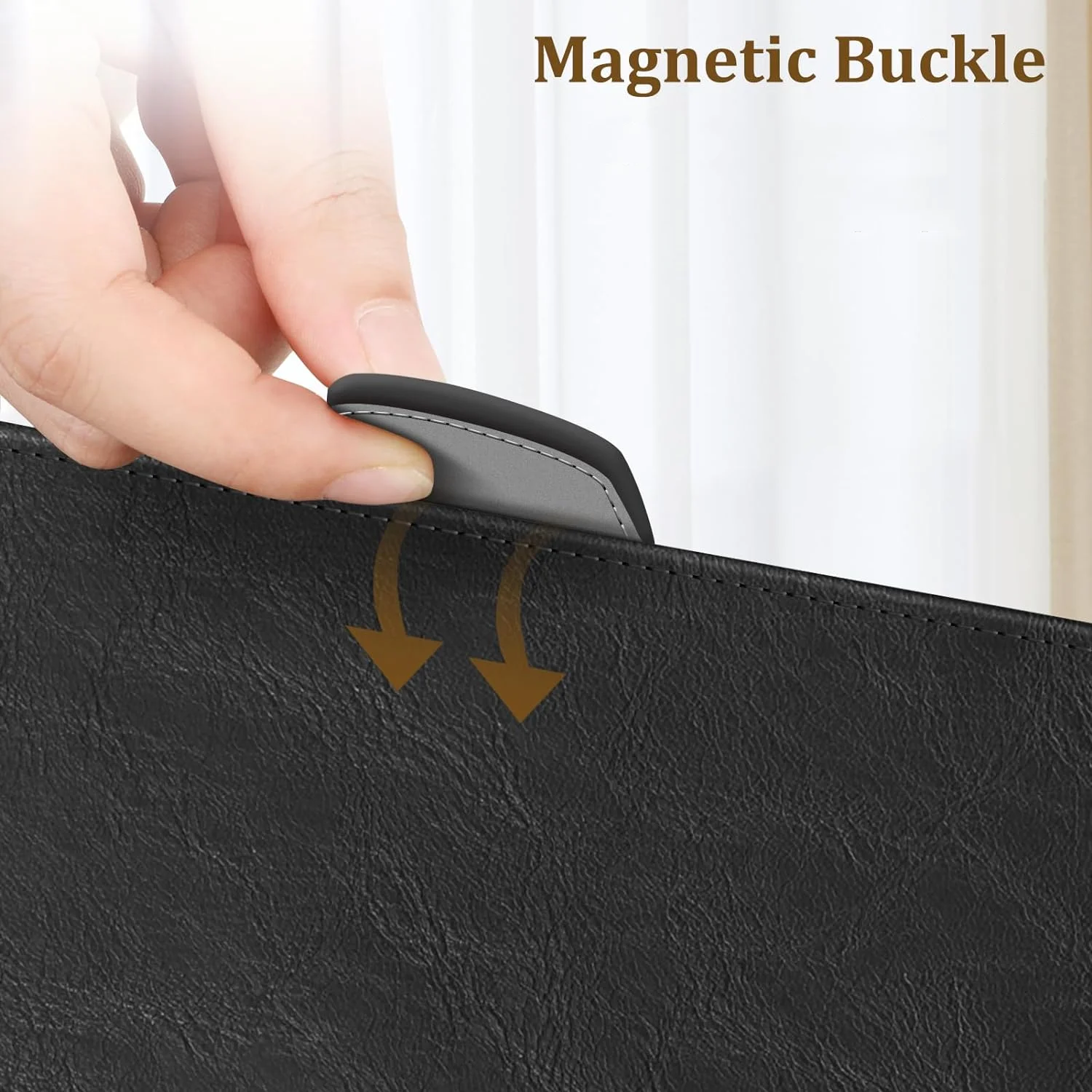 Laptop Sleeve Case Large Pocket Protective Wireless Portable Daily Bag PU Leather Laptop Bag