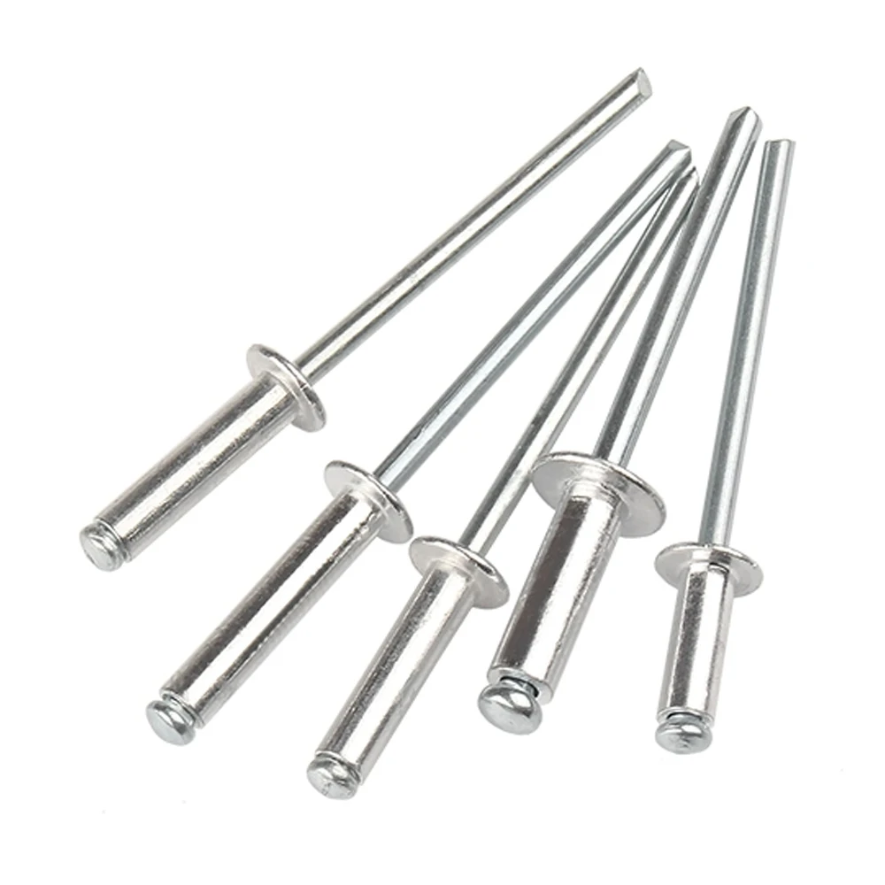 Factory Wholesale All Size Pop Rivet Open End Type Round Head Plain Brass Galvanize Aluminum 304 Stainless Steel Blind Rivet