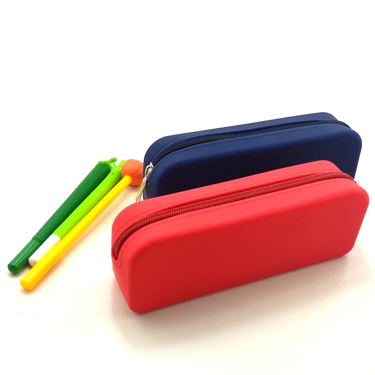 Customized Soft Silicone School Pencil case Pencil Box for Kids
