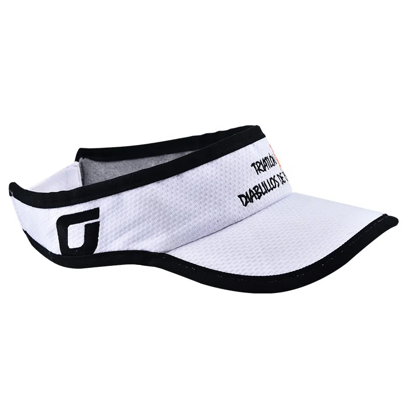 Polyester lightweight sports running visor with custom logo