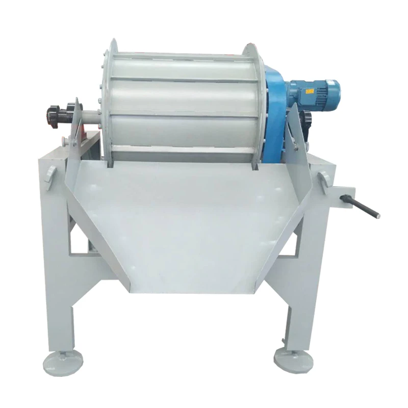 Simplicity of operator dry magnetic drum roller separator