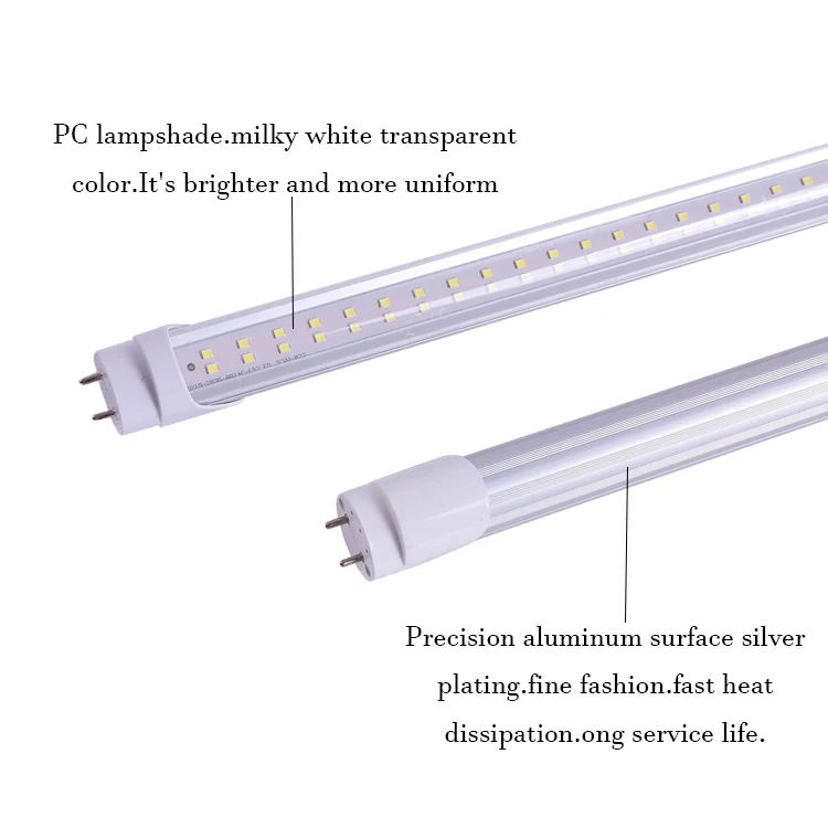 Shape FA8 G13  4ft Diffuser Aluminum PC V Lighting Circuitry Design Office Ip44 T8 Led Tube Lights