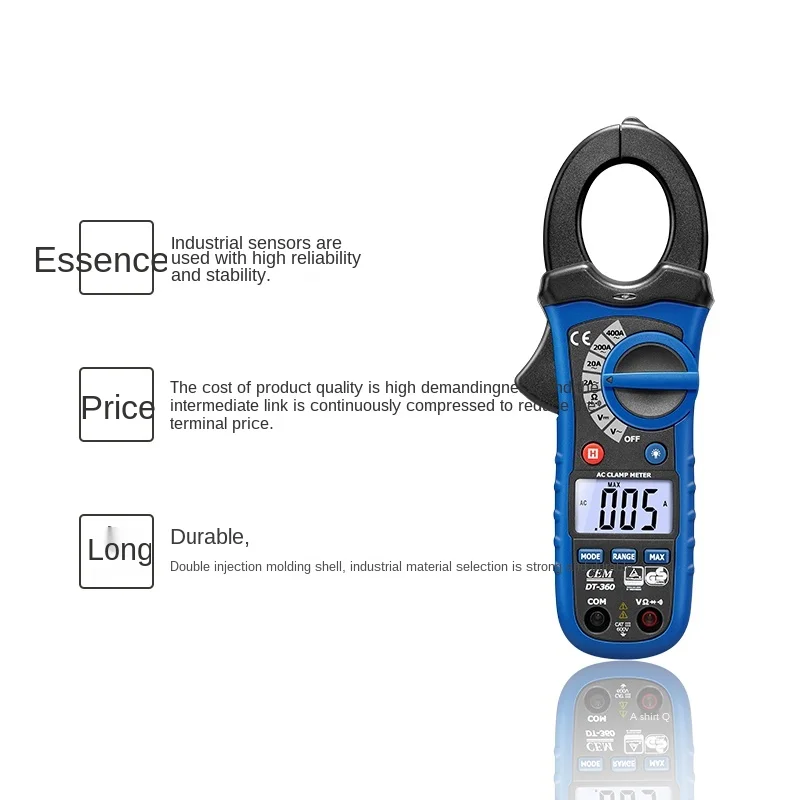 Dt-360 digital clamp meter ac-DC voltage measurement high precision digital clamp meter