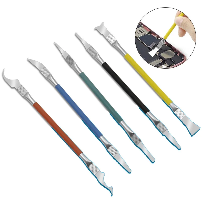 Phone Repair Tools Kit Disassembly Blades Pry Opening Tool Metal Crowbar Kit For Repairing Computer Phone CPU IC Chip Hand Tool