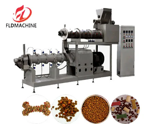 Poultry fish feed processing machines pet dog treats food making machinery jinan fish food machine