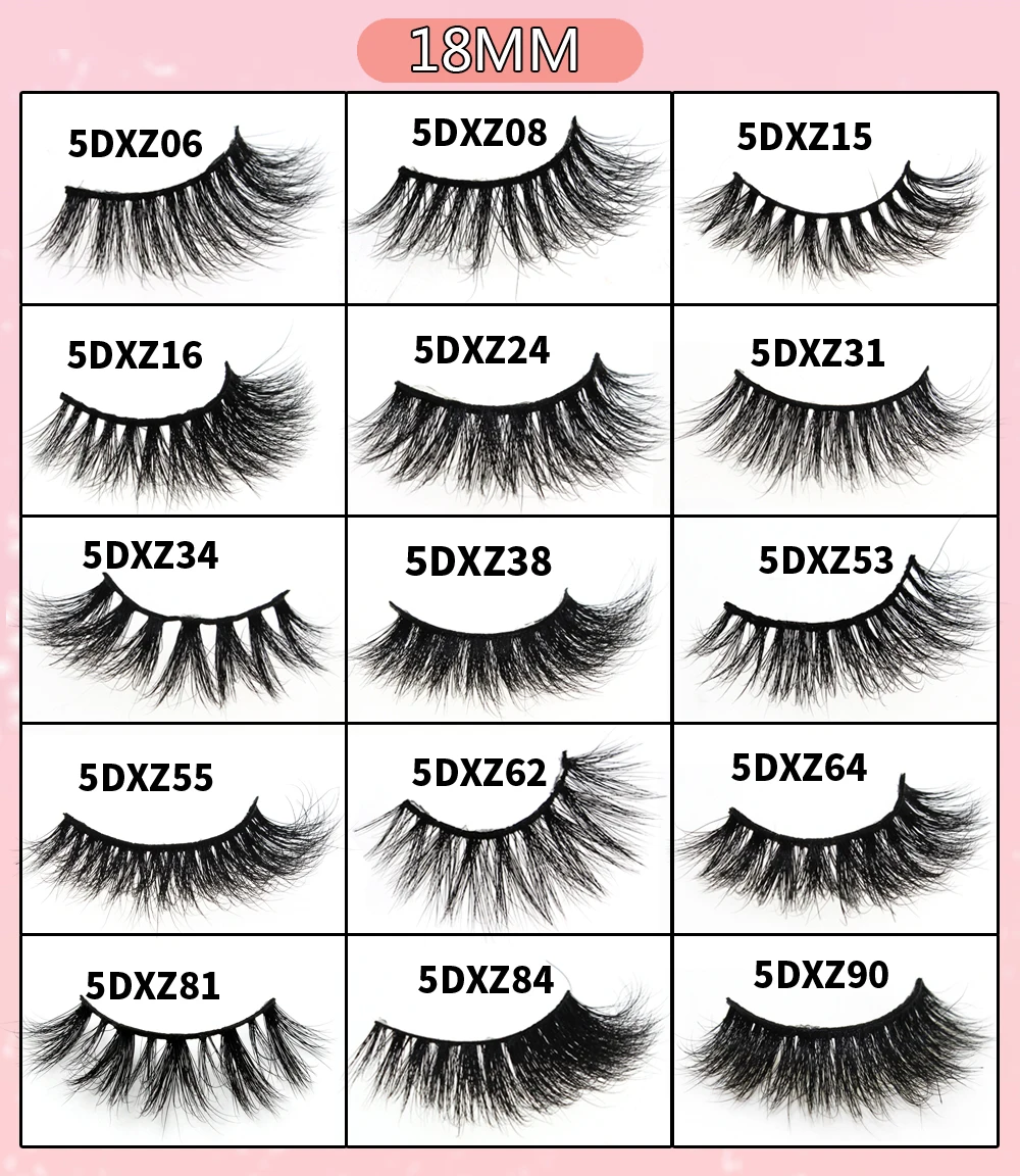 
High Quality 3D Mink Eyelashes Vendor Mink Own Brand Eyelashes 16mm 18mm 25mm False Mink Eyelashes 