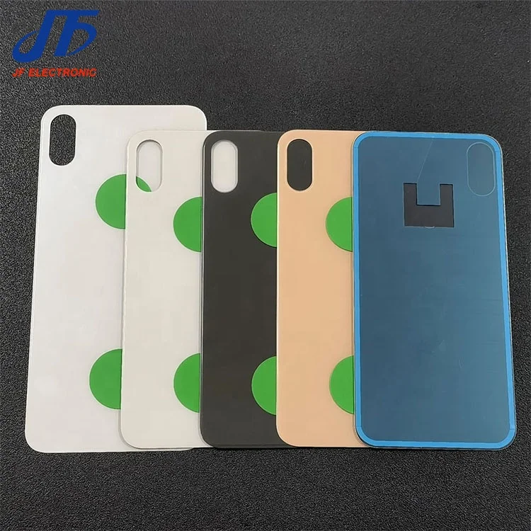 Большое отверстие крышка аккумулятора заднее стекло для iphone X XS MAX Задняя стеклянная панель с