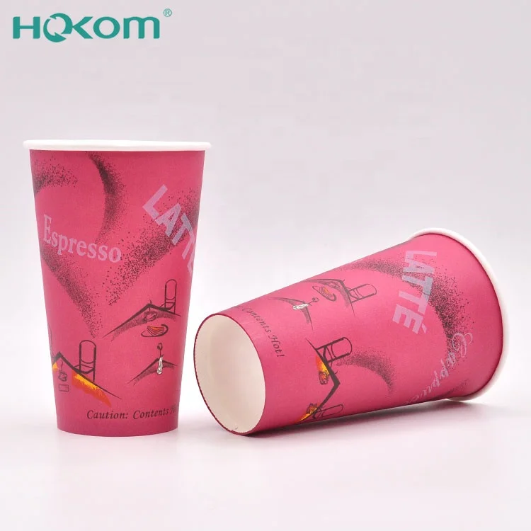 Hokom High quality eco-friendly paper cups for hot drinks disposable coffee paper cups