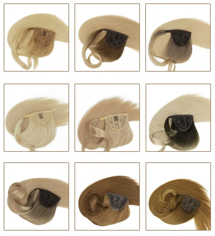 Fangcun Real Remy Russian Human Hair Supplier Clip In Ponytail Extention Ponytail Hair Extensions