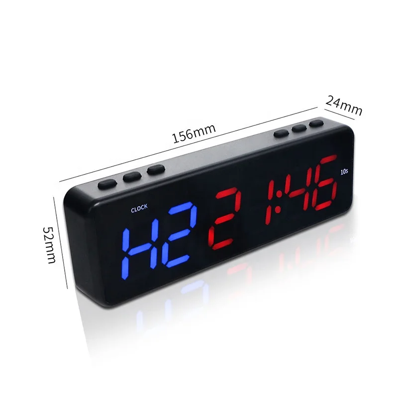 Workout Best Supplier Portable Interval Training 1 Inch Switch Wall Mounted Led Countdown Clock Gym Mini Magnetic Digital Timer