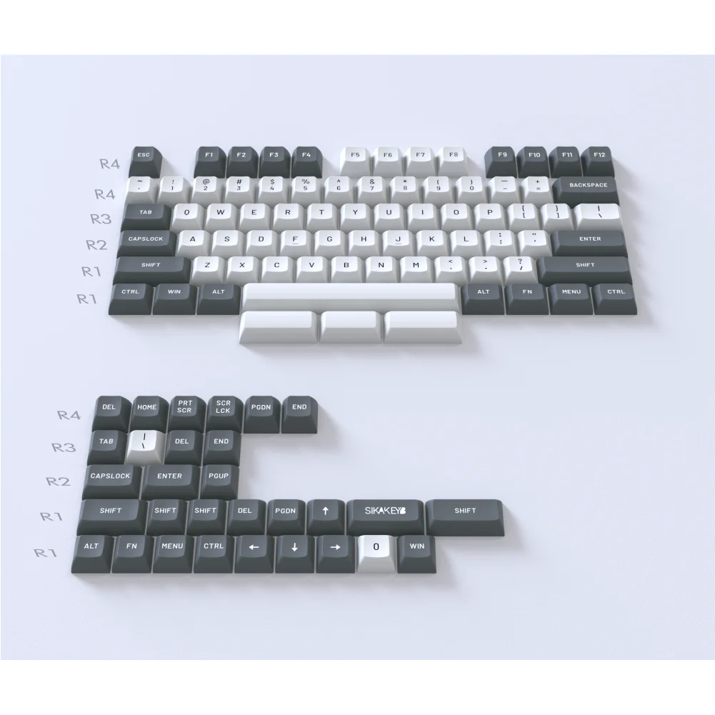 SIKAKEYB  60% 84 64 61 68KEY ORIGINAL HEIGHT SPHERICAL PBT DOUBLESHOT BACKLIGHT  KEYCAPS SETS COLORFUL KEYBOARD KEYCAPS