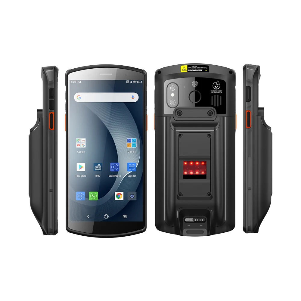 android handheld biometric device with nfc reader fingerprint reader