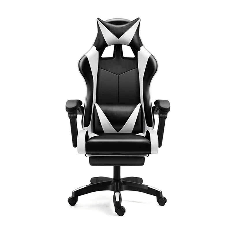 Кресло для игровой станции Oem, вращающееся на 135 градусов, белое и Золотое черное, офисное игровое гоночное кресло