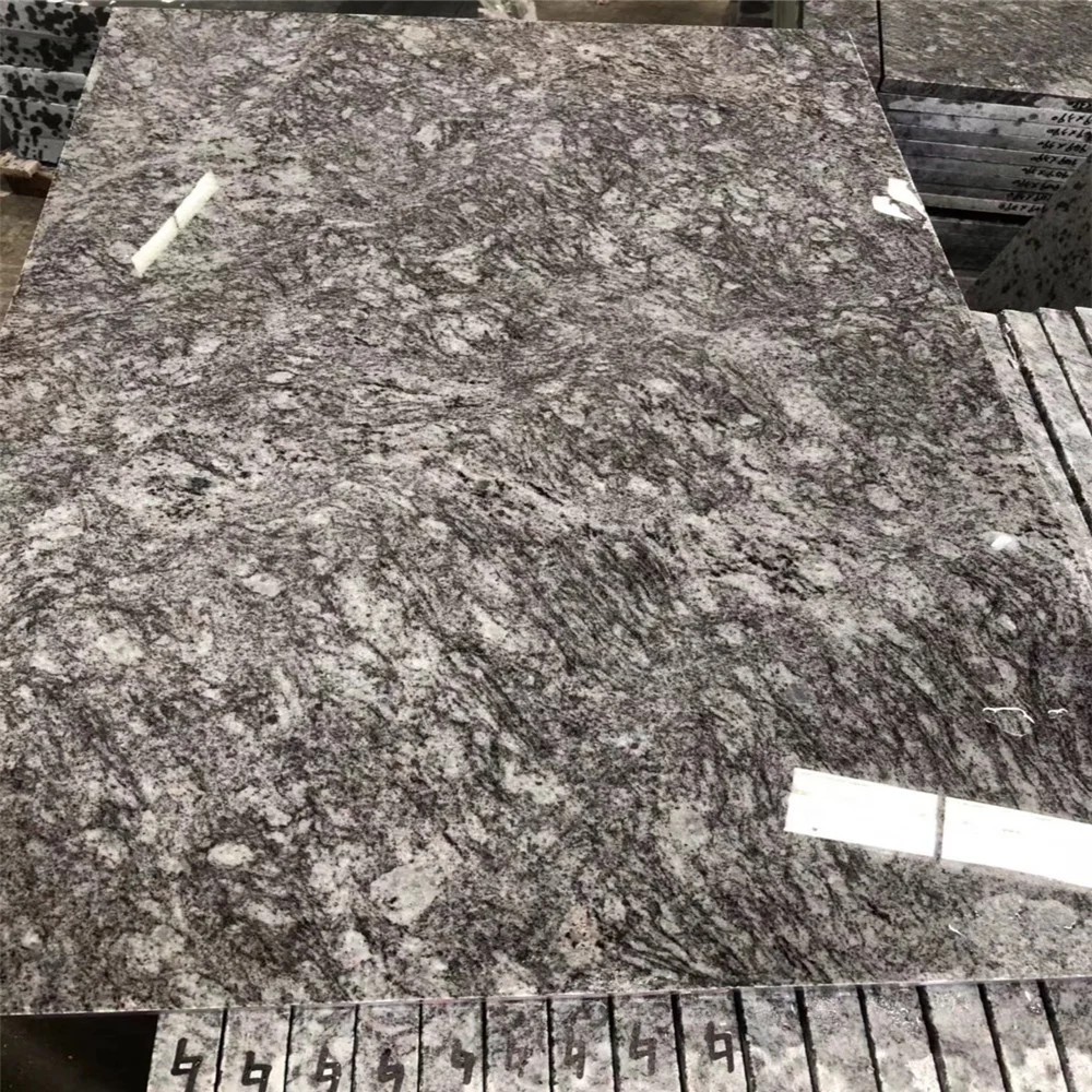 Seawater lite blue granite customized slabs for exterior wall cladding granite