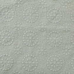 New premium 135GSM solid woven cotton round embroidered fashion fabric for garment