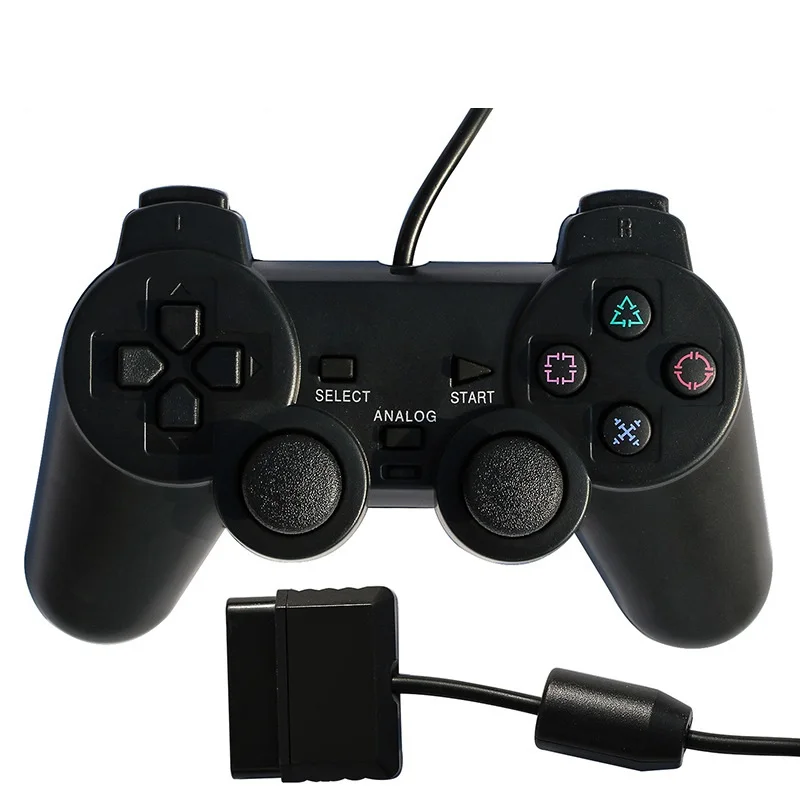 Black wired suitable for PS2 host controller game console joystick Ps2 controller
