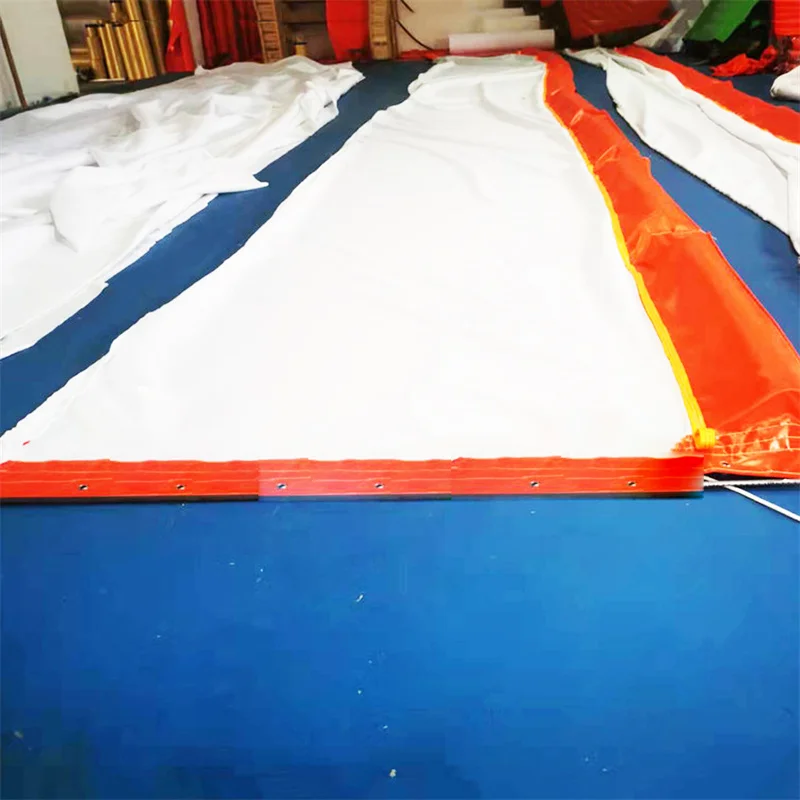fence floating oil boom oil containment boom for debris collection