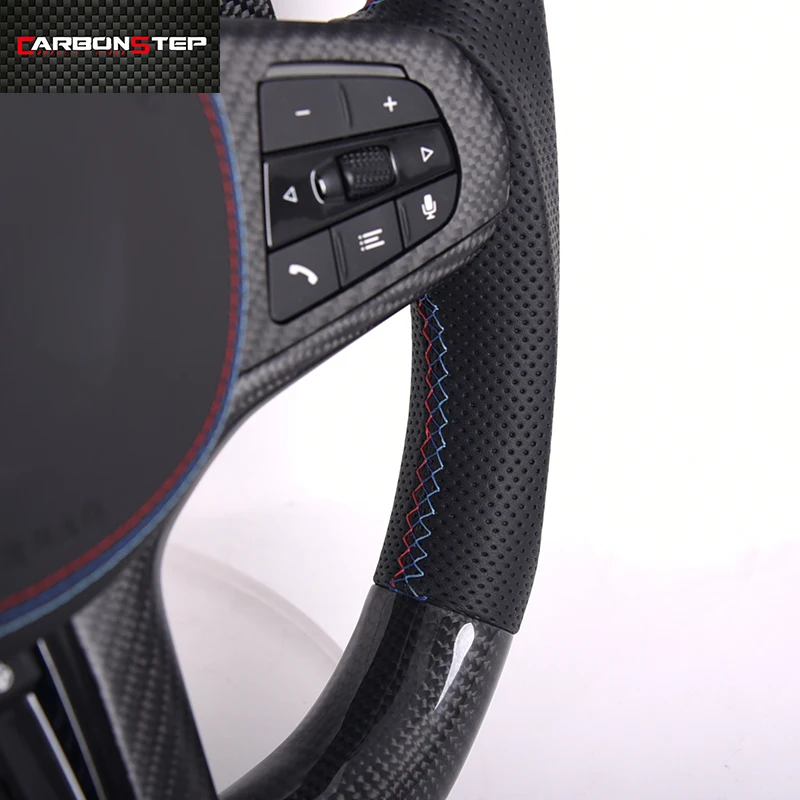 LED Carbon Fiber Steering Wheel For BMW G20 G28 G30 G38 G32 G11 G12 G01 G02 G05 G06 G07 G08 G14 G15 X3M X4M X5M X6M M3 M4 M5 M8