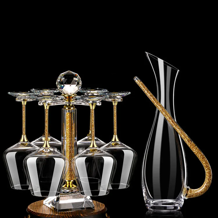 Creative Wine Glass Wine Gift Box Packaging Handmade Home Bar Drinkware Wine Glass Goblet Set