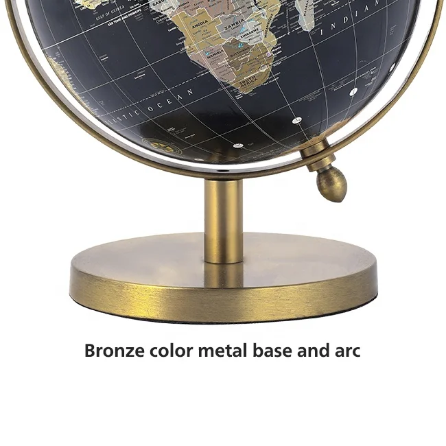 Manufacturer Wholesale OEM Table Decor Globe Traditional Decorative Earth Map Globes Wedding Gift