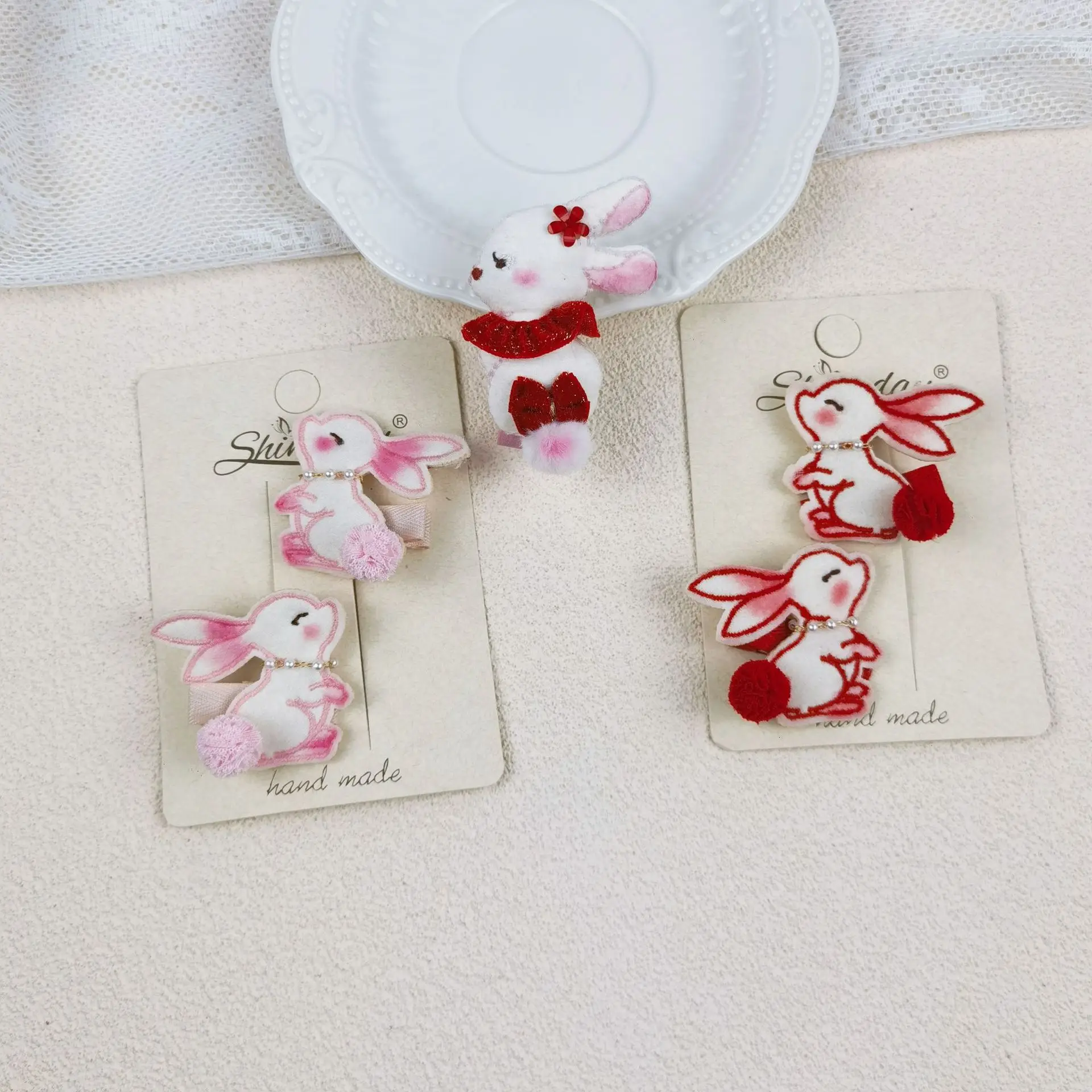 Newest Custom Promotional Custom Logo High-end Cute Rabbit Bsci Custom Hair Clip Claws