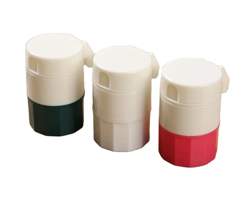 Pill Crusher and Grinder for Crushes Pills Vitamins Tablets with Storage Compartment and Removable Drinking Cup