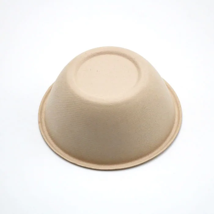 disposable biodegradable bamboo fiber pulp bowl