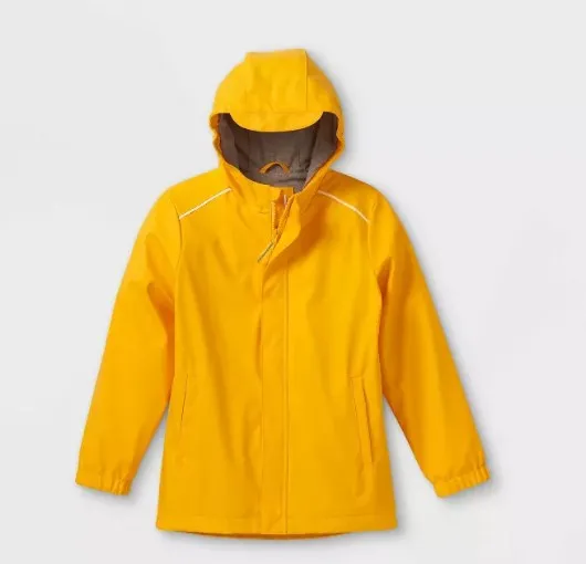 PU Waterproof Hooded Rain Coat Windproof Breathable hooded PU coating kids rain coat wholesale waterproof PU durable waterpr