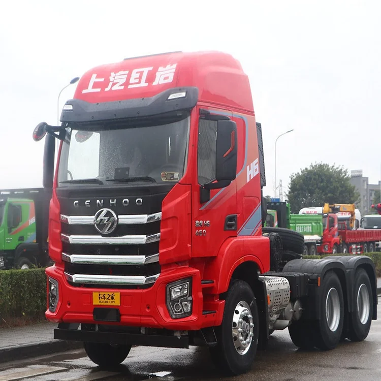Quick delivery of SAIC Hongyan JieTiger heavy truck HG 6X4 tractor   2ton  Cummins M10 engine