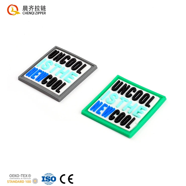 Sew on Parches Badge Wholesale Custom Embossed Logo Soft 3D Rubber Badge Silicone Label Patch for Jacket