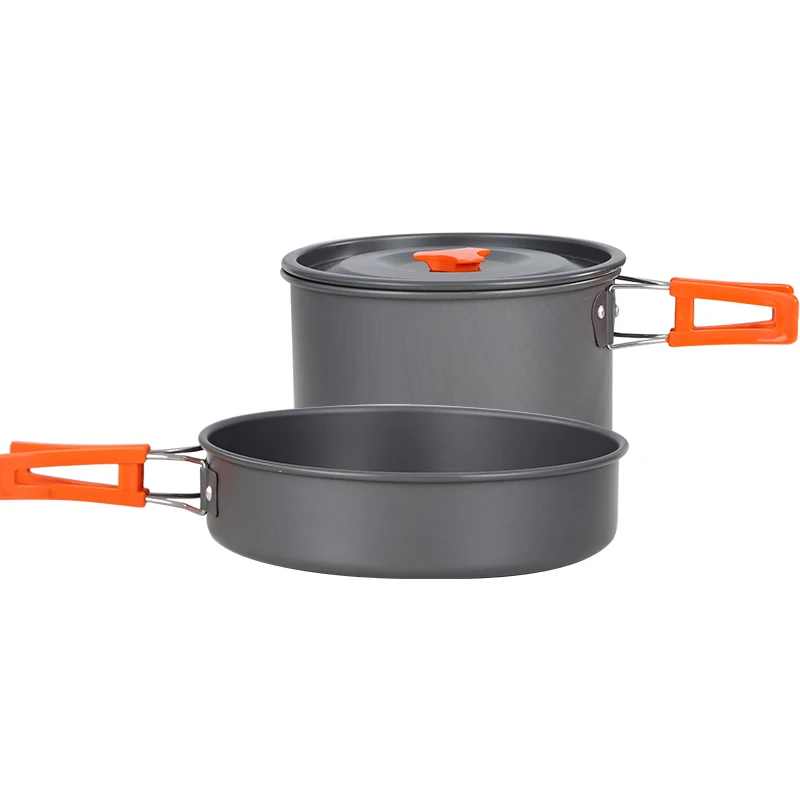 Горячая Распродажа кухонная посуда для кемпинга из алюминиевого сплава складной набор приготовления пищи аксессуары